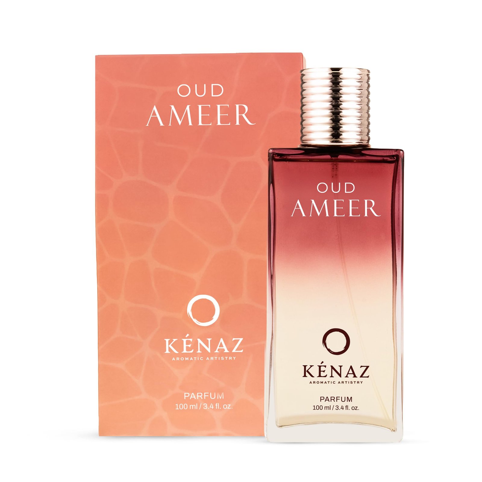 KENAZ Oud Ameer |100ml | Unisex Luxury Perfume | Dubai Viral Perfume | Saffron, Rose, Oud & Vanilla Notes | 20% Fragrance Oil | Long Lasting Parfum for Men & Women
