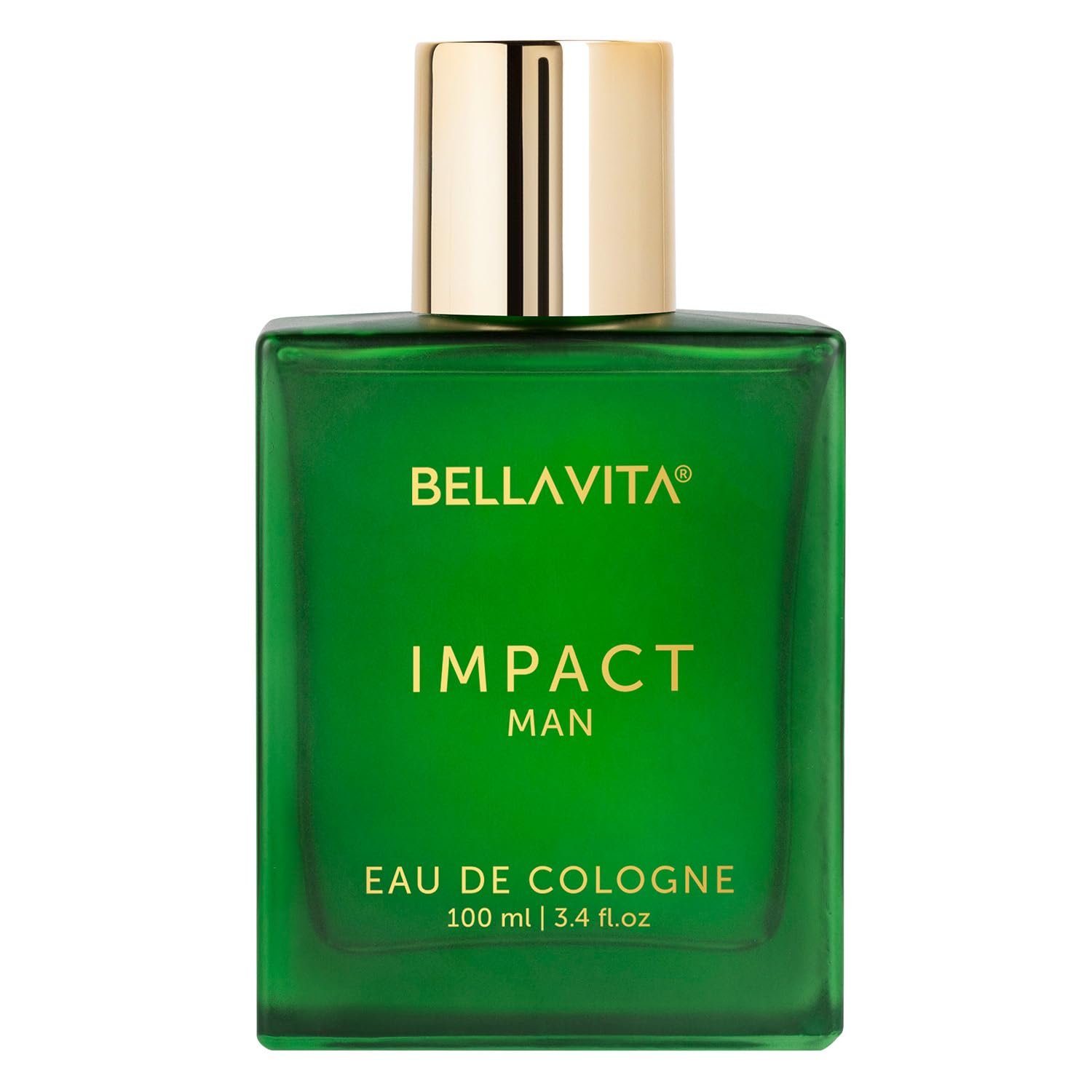Bella Vita Luxury IMPACT MAN Eau De Cologne Liquid Perfume with Mandarin Orange, Patchouli, Cedar | Woody, Citrusy Long Lasting EDC Fragrance Scent for Men 100Ml