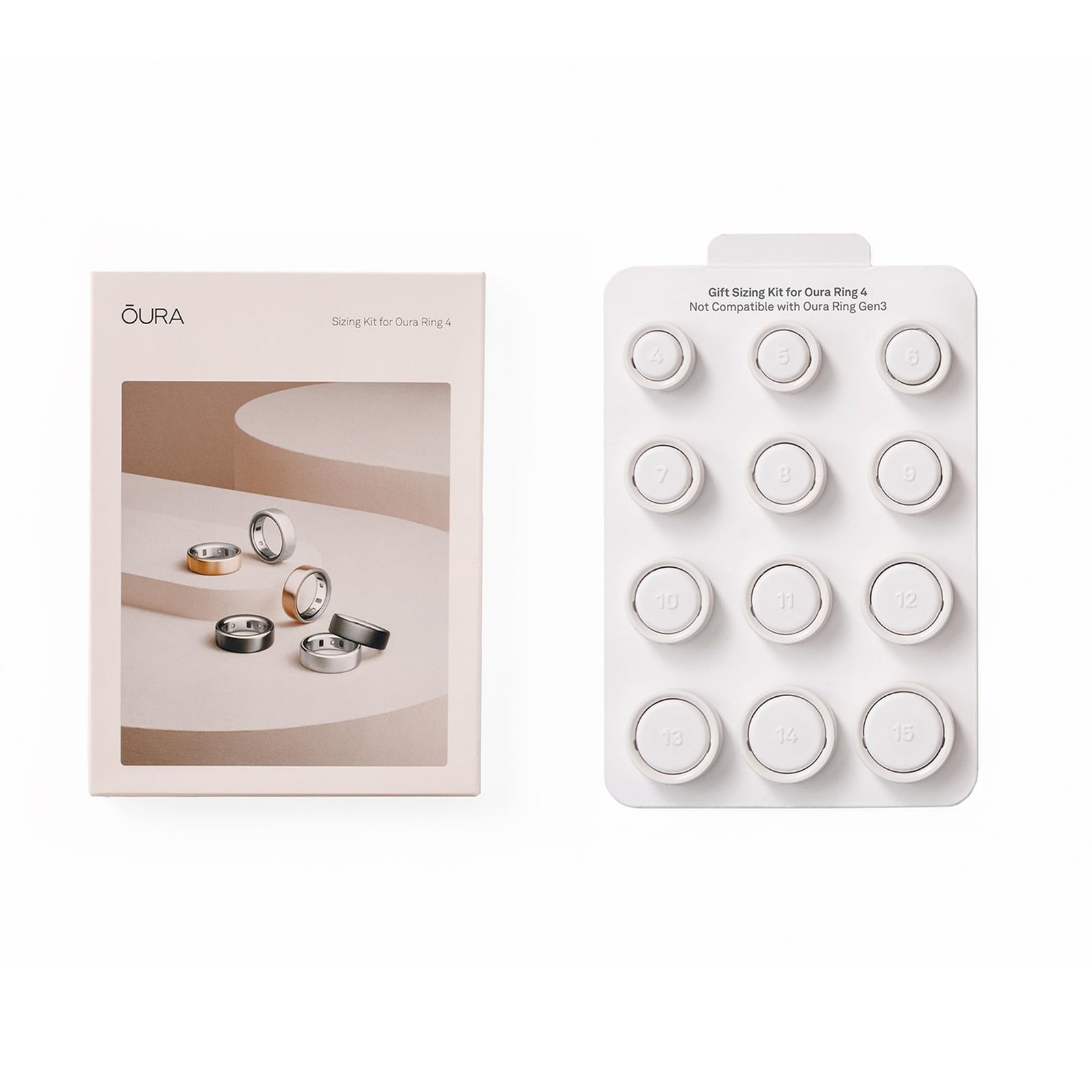Oura Ring 4 Sizing Kit – Size Before You Buy – Unique Sizing Classification for Smart Rings – Receive Credit for Purchase