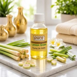 Pure Source India Essential Aroma Oil Lemongrass Pure Natural and Undiluted Dropper Type Pet Bottle (NATURAL) (100ml, Lemon Grass 100ml)