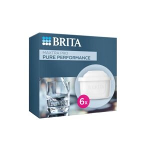 BRITA MAXTRA PRO All-in-1 Water Filter Cartridge Pack – German Design High Perfomance Filtration with Great Tasting Water Reduces impurities, Chlorine, PFAS. (Pack of 6)