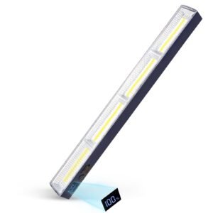 LETOUR Magnetic Light BAR 4000Lumen 40CM 7500mAh Rechargeable Portable Lamp 3 Dimming Level Built-in 216 LED Bulbs,with Handy Hook with 2 Magnets Endurance