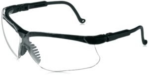 Howard Leight by Honeywell R-03570 Genesis Black Frame with Clear Lens Shooting Glasses