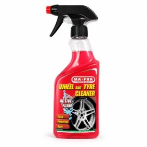 MAFRA Wheel & Tyre Cleaner, Removes Brake Dust, Road Grime, Restores Tyre Color, Acid Free Formula Safe on Alloy, Chrome & Painted Wheels Deep Cleaning Formula Restores Showroom Shine 500ml