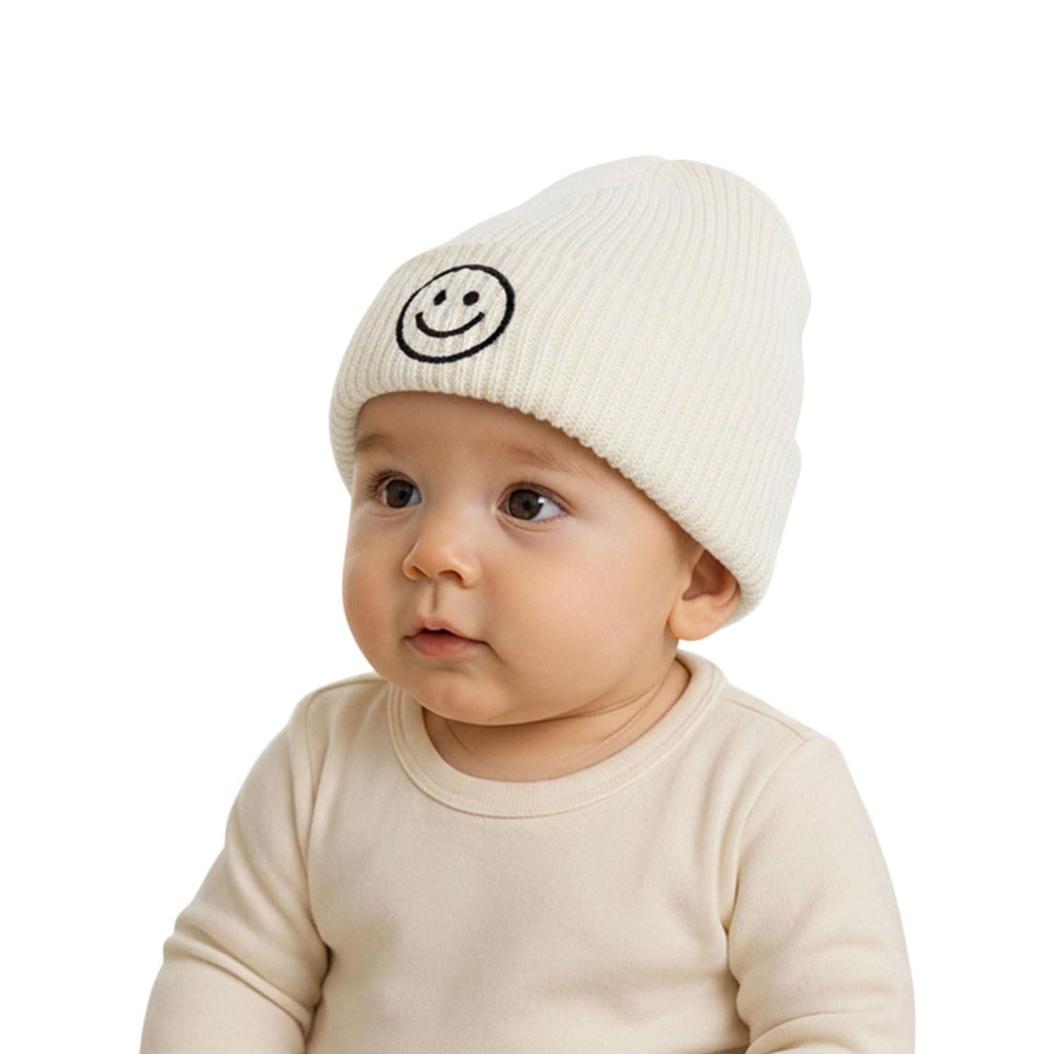 MOMISY Baby Cap Soft Earlap Beanie with String Knit Woolen Hat for Spring Winter Autumn Cute Ears Cap for Newborn Infant Toddler Kids Babies from 8months to 2 Years