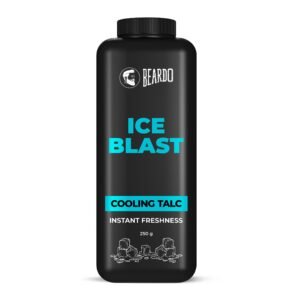 Beardo Ice Blast Talc powder for men | INSTANT ICY COOLING Talcum Powder Men | Combat heat with Menthol 250g
