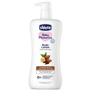 Chicco Baby Moments Body Lotion 500ml | Almond Milk & Murumuru Butter | Quick Absorb Formula with Natural Ingredients for Ultra Soft Skin | Dermatologically Tested | Parabens & Phenoxyethanol Free