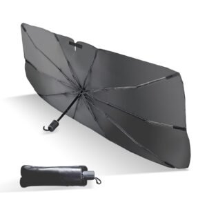 COSTAR Car Sun Shade Protector, Foldable Windshield Insulation Sun Shade for UV Protection Reflective Sunblocker Car Accessories for Pickup, Trucks, Large SUVs, and More (Large Size)
