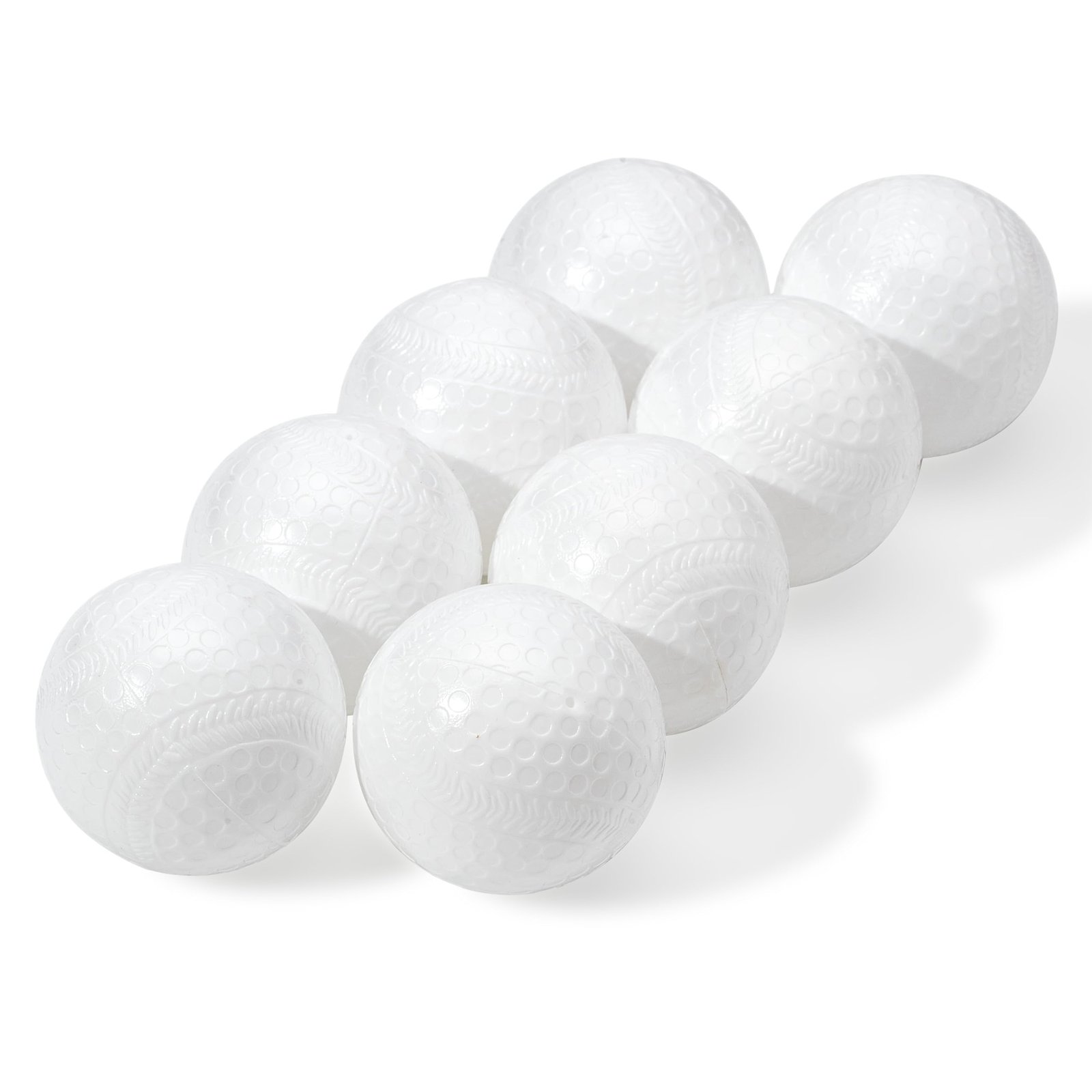 Franklin Sports Aero-Strike Plastic Baseballs – Pack of 8 (70-mm)