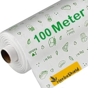 upyog Herbal 100 Meter Food Wrapping Paper Roll – Premium Non-Stick Butter Wrapping, Re-Heatable Non Stick Paper, Parchment Paper
