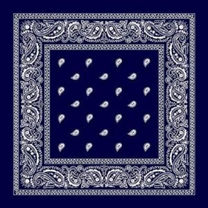 BISMAADH Unisex Cotton Paisley Printed Cowboy Bandanas
