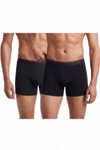 Van Heusen Men’s Cotton Boxer Briefs Pack of 2 | Long Trunk | No ride-up | Super Combed Cotton for softness | Open Front Fly | Moisture‑Wicking | Sweat Absorbant | All‑Day Fresh Technology | Long Lasting Colors |Soft Plush Waistband | Label‑Free Comfort | style 10032