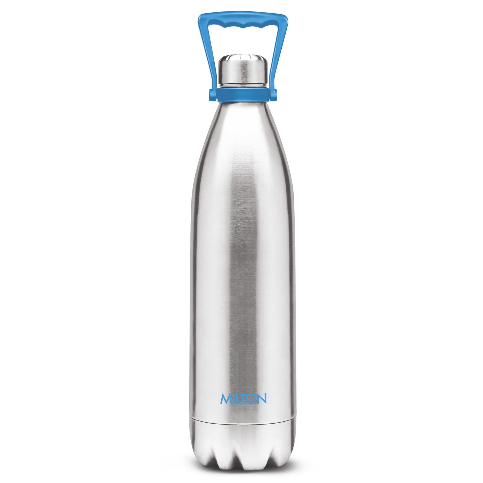 Milton Duo 2200 Thermosteel 24 Hours Hot and Cold Water Bottle with Handle, 2.02 litres, Silver