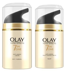 Olay Total Effects 7 in 1 Anti-Ageing Face Moisturizer Lotion for Women, Vitamin B3 & E, 50g|Hydrates, Evens Skin Tone & Reduces Fine Lines (50g, combo)