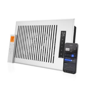 AC Infinity AIRTAP T6 Silent Register Booster Fan with Thermostat Control Heating Cooling AC Vent. Fits 6″ x 12″ Register Holes