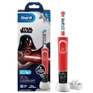 Oral B Kids Electric Rechargeable Toothbrush, Featuring Star Wars Characters,Multicolor