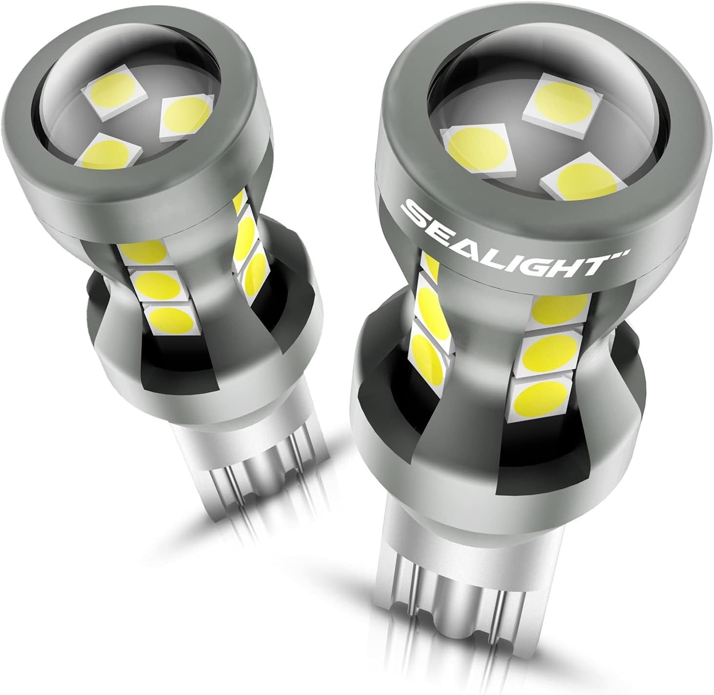 912 LED Bulbs, SEALIGHT 912 921 LED Backup Light Bulbs, 912 921 LED Reverse Light 6000K Super Bright White, Canbus Error Free T15 906 904 902 W16W for Back Up Lights Reverse Lights, Pack of 2