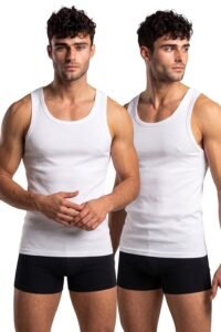 Van Heusen Mens Cool It Regular Fit Vest Pack of 2|100% Combed Cotton|Keeps You 3degrees Cooler|N9 Cool It Technology|Doesnt Lose Shape, Moisture Activated Heat Reduction|Super Soft|Scoop Neck