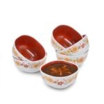 Nayasa Microfresh Square Bowl Set of 6 | 200 ML Each | BPA Free Serving Bowl | Durable and Food Safe Bowls | Multipurpose Serving Dish | Sleek Serving Bowl | Brown