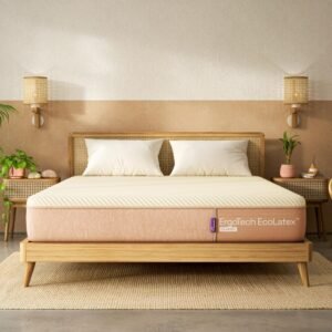 Wakefit Natural EcoLatex Classic Mattress | 10 Years Warranty | Mattress King Bed, ErgoTech Latex Mattress, 8-Inch Bed Mattress, King Size (78x72x8 Inches, Firm, 7-Zone)