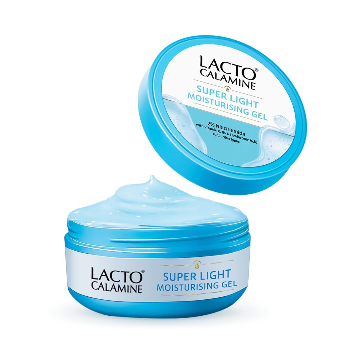 Lacto Calamine Super Light Moisturizer for Face | 150g | Moisturiser for Oily Skin with Niacinamide, Hyaluronic Acid | Face Moisturizer with 300% Instant Hydration, 90% Stronger Moisture Barrier