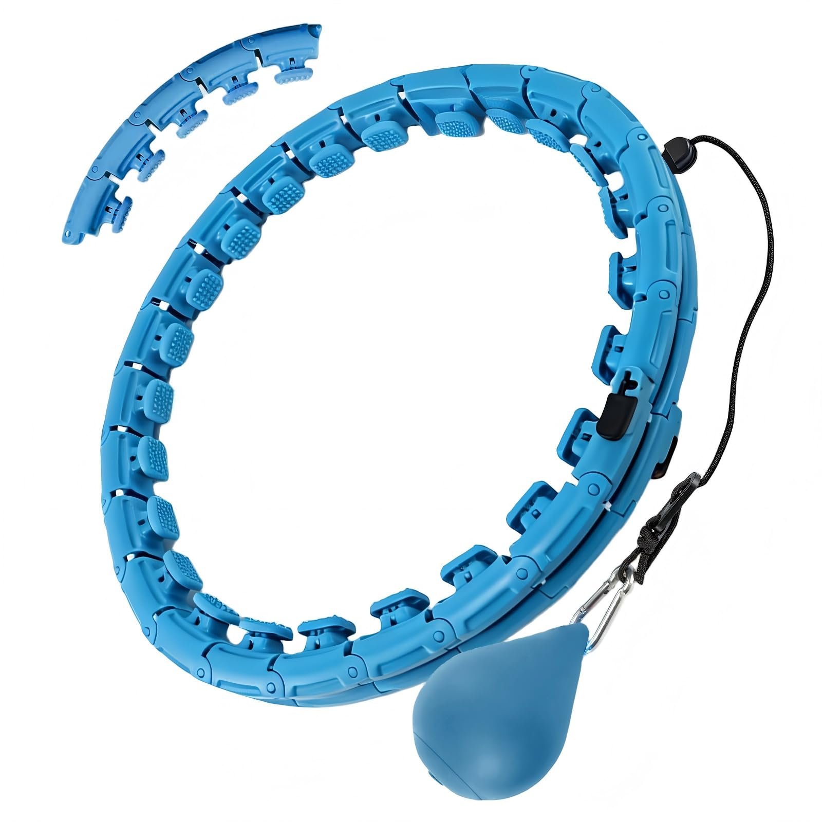 OurStarry 34 Knots Weighted Workout Hoop Plus Size, Smart Waist Exercise Ring for Adults Weight Loss