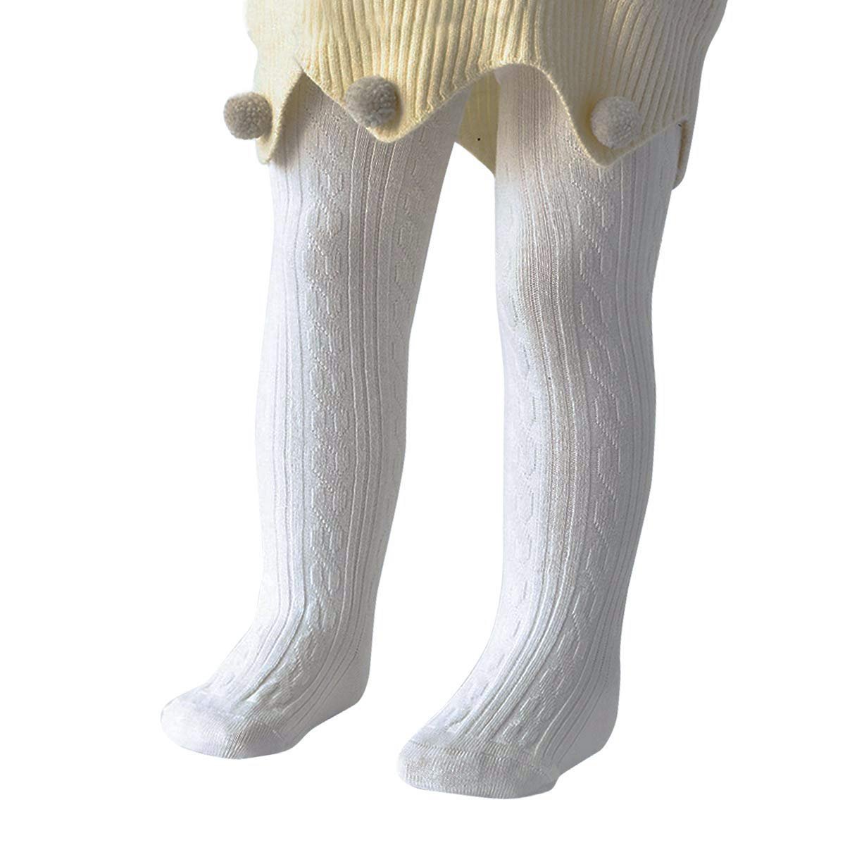 Zando Infant Soft Tights Toddler Seamless Leggings Tights for Baby Girls Winter Knit Warm Newborn Pants Stockings