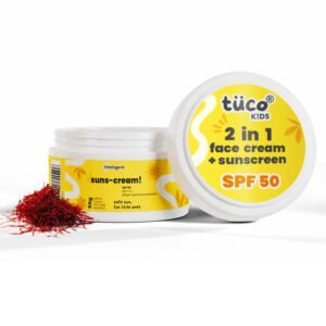 Tuco Kids Sunscreen for Kids, Sunscreen spf50 PA++++, 2-in-1 Face Cream-50g