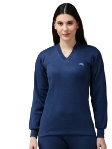 Lux Cott’s Wool Women’s Thermal Upper | Full Sleeve Winter Thermal Top | Warm Innerwear for Women | Soft, Comfortable & Breathable