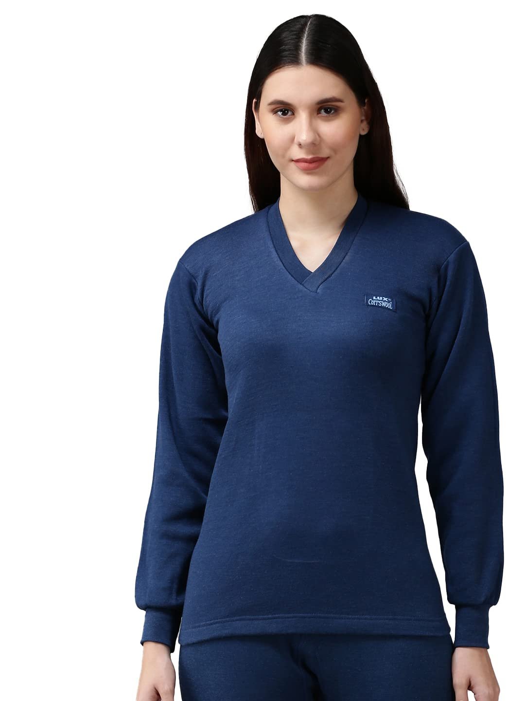 Lux Cott’s Wool Women’s Thermal Upper | Full Sleeve Winter Thermal Top | Warm Innerwear for Women | Soft, Comfortable & Breathable