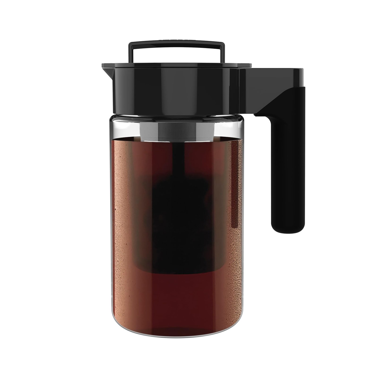 Takeya Patented Deluxe Cold Brew Iced Coffee Maker with Airtight Lid & Silicone Handle, 1 Quart