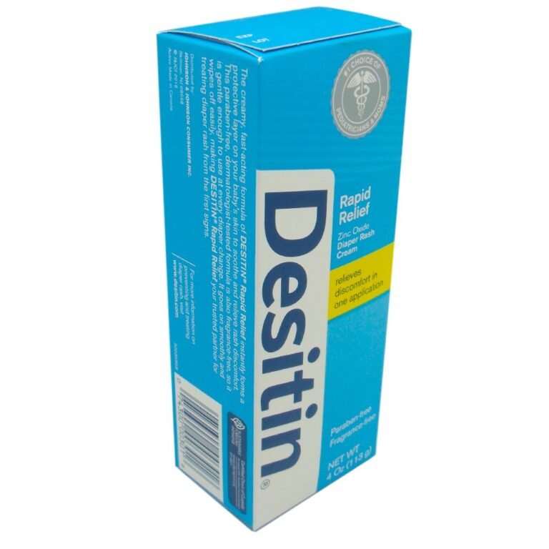 DESITIN Rapid Relief Zinc Oxide Diaper Rash Cream 4 oz