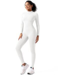 Speerise Adult High Neck Zip One Piece Unitard Full Body Leotard