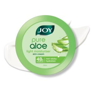 Joy Pure Aloe Light Moisturiser Skin Cream for Face, Hands & Body, with Aloe Vera, 48H Moisture & Non-Sticky Cooling Summer Hydration, 200ml