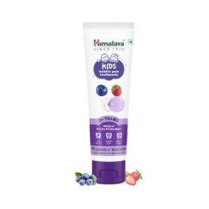 Himalaya Kids Bubble Gum Toothpaste – 80g | 2 To 12 Years | Natural solution for germ and cavity protection | 99% Natural Origin Ingredients