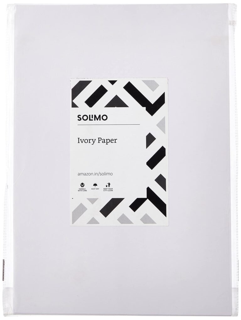Amazon Brand – Solimo Ivory Paper Sheet, A3 Size, 210 GSM, 25 Sheets Per Pack, Watercolour