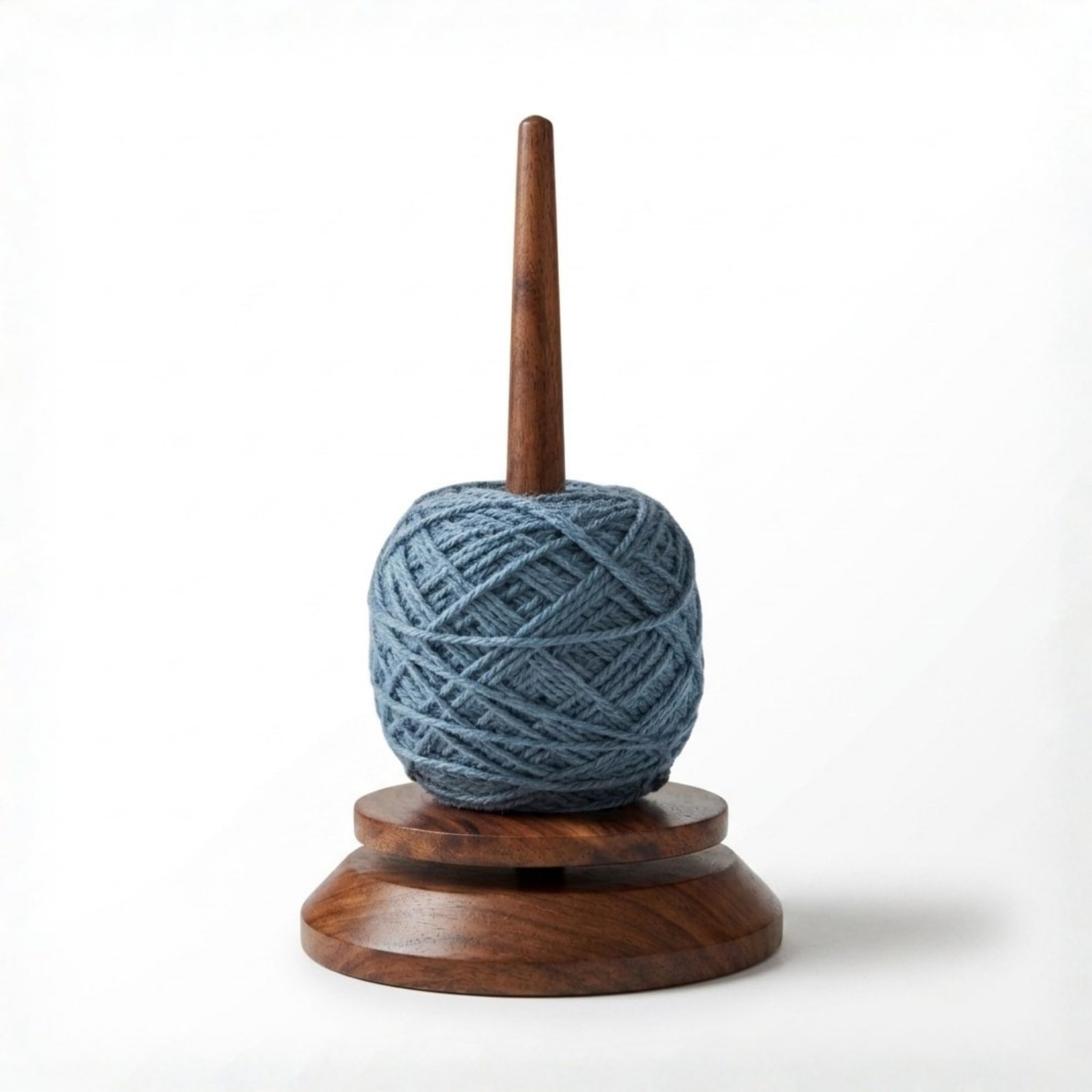 Wooden Yarn Ball Holder Stand Spinner for Knitting Crochet