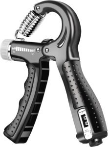 5KG To 60KG Weight Adjustable Hight Quality Hand Gripper for Men & Women |Hand Grip|Finger Exerciser|Power Gripper|Hand Exerciser Equipment|Hand Strengtheners (BLACK WITH COUNT)