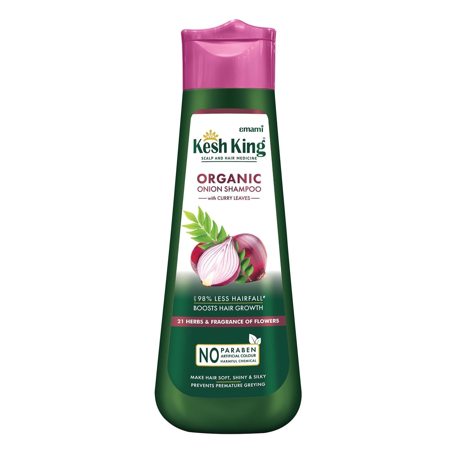 Kesh King Ayurvedic Onion Shampoo with 21 Herbs, Reduces Hairfall & Boost Hair Growth, 300ml