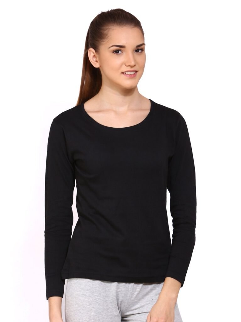 Ap’pulse Women’s Long Sleeve Round Neck Tshirt