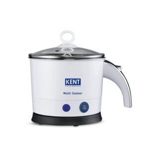 KENT Electric Multicooker Cum Steamer/Kettle 1.2L 800W| Boiling of Water, Tea,Eggs, Instant Noodle Maker, Steaming idlis, Momos |Inner Stainless Steel without joint and welding & Cool Touch Outer Body