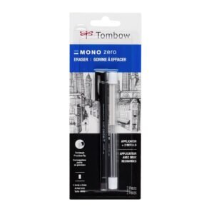 Tombow Mono Zero Eraser Value Pack, Rectangle 2.5 Mm, 1-Pack, White