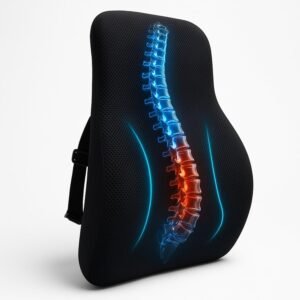 Memory Foam Car Seat Back Support, Orthopedic Lumbar Back Rest for Back Pain Relief, Back Support Pillow for Office ChairCar Support Pillow,-Seat Cushion(Black Back Support)