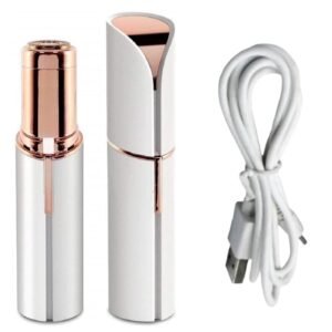 Hewan facial hair removal machine for women – face, chin, cheek, eyebrow, upper lip hair remover for women, usb rechargeable epilator machine (White)