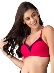 Clovia Women’s Cotton Rich Non-Padded Non-Wired T-Shirt Bra