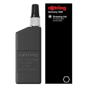 Rotring Isograph and Variant Drawing Ink – 23 ml Bottle Black