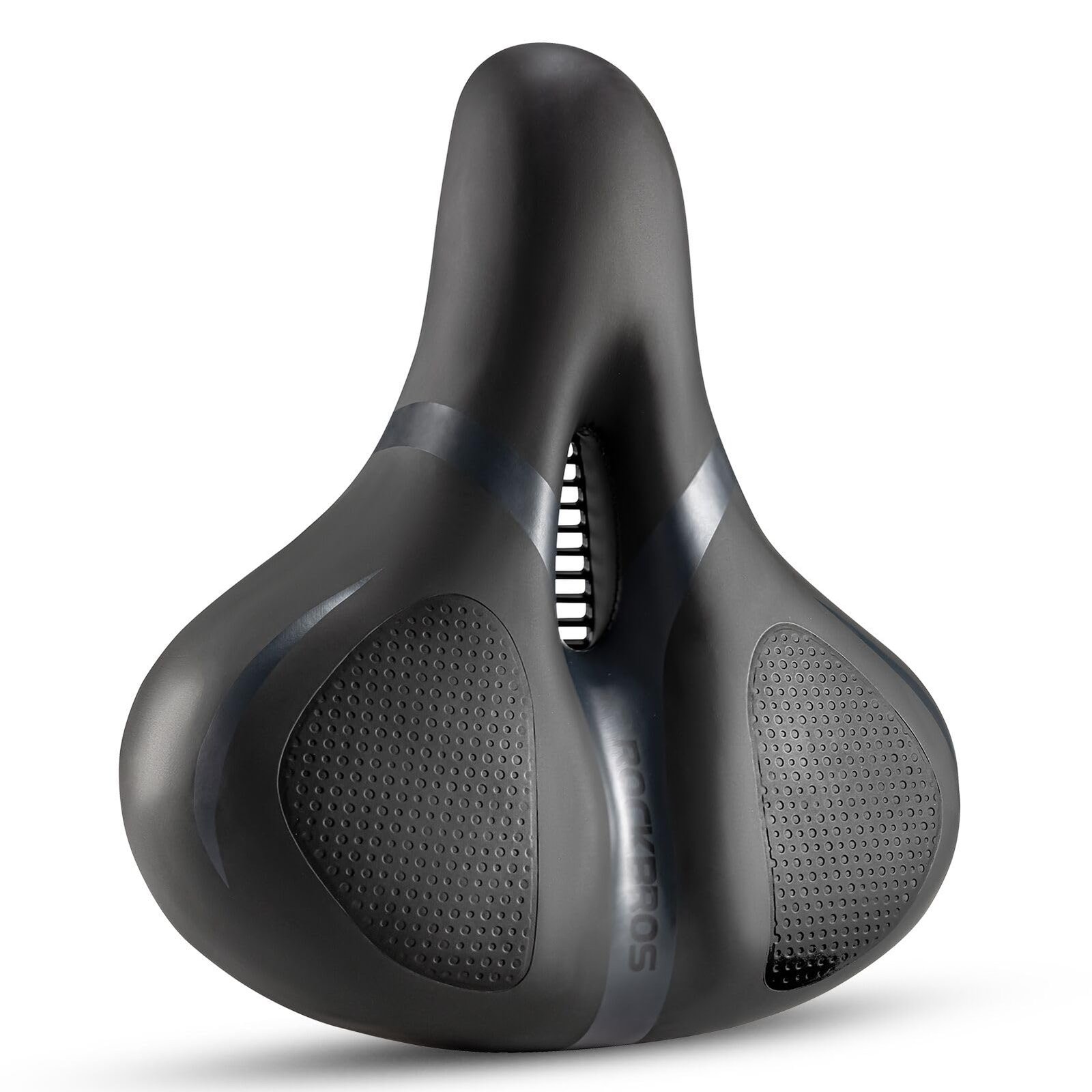 ROCKBROS Comfort Bike Saddle Wide Soft Seat Dual Shock Absorbing