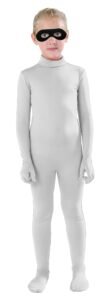 Full Bodysuit Kids Dancewear Solid Color Lycra Spandex Zentai Child Unitard