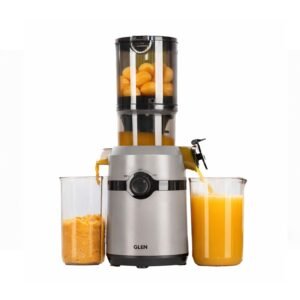 Glen Cold Press Juicer for Home, 200W, 108mm Large Feed, 800ml Juice & 700ml Pulp Cup, 2 Size Filter, Low Noise RPM, Fruit & Vegetable Slow Juicer Machine, Easy Clean – SA-4015HSJ