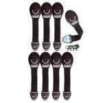 Kids Station Furniture Safety Locks for Baby Safety|Strong & Adhesive Child/Toddler/Infants Safety Locks for Drawers, Cabinets, Fridge and Cupboard|Baby Safety Product|with 3M Tape|Pack of 8 (Brown)